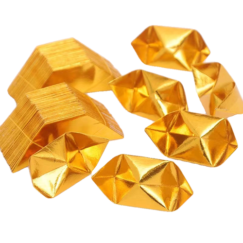 傳統(tǒng)祭祀與現(xiàn)代工藝的融合 加厚金箔紙鋁箔紙元寶半成品折紙?zhí)轿?></a></div>
<div   id=