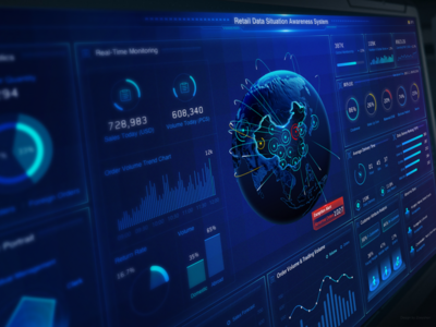 新零售大數(shù)據(jù)態(tài)勢感知大屏 驅動零售業(yè)智能化升級的核心服務